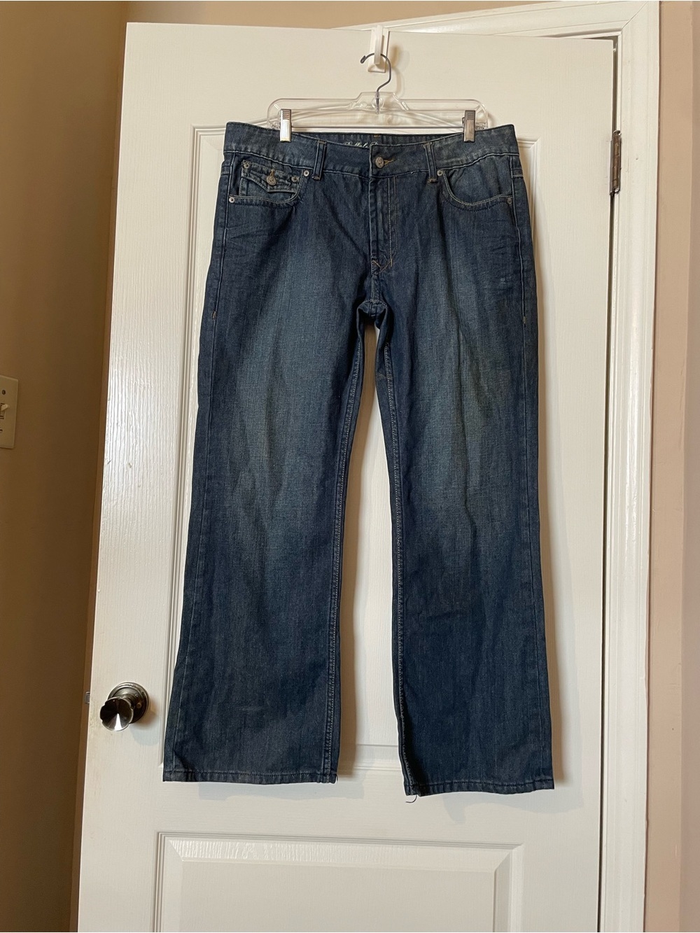 Vintage Buffalo David Bitton Pierce Jeans 34x30 Bootcut Y2K Flap Pocket Rave NWT